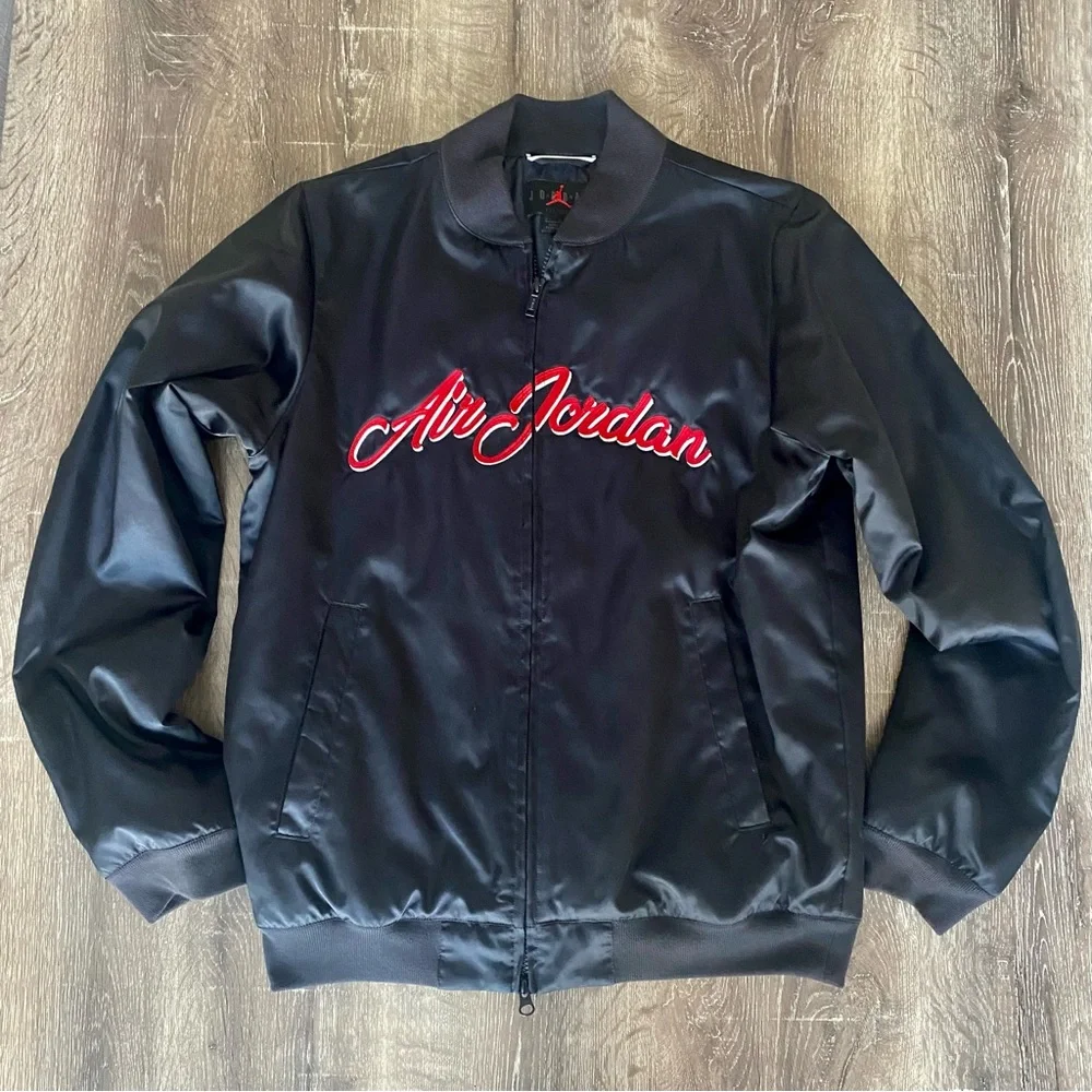 Air Jordan Jumpman RARE Satin Bomber Jacket - Picture 1 of 12